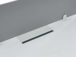 Mesa De Escritório 2 Péssoas Branco C120 Cm, Com Separador - Downtown