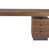 Mesa De Escritório Em Nogueira E Aco 3237