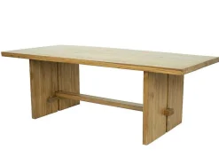 Mesa De Jantar 8 Lugares Em Teca Cor Natural - Lenida