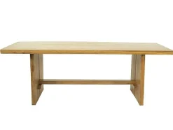 Mesa De Jantar 8 Lugares Em Teca Cor Natural - Lenida
