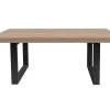 Mesa De Jantar De 8 Lugares Cor Natural E Preto - Nadiege