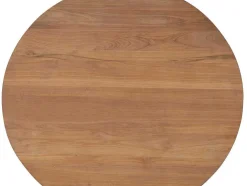 Mesa De Jantar De Jardim Em Teca D. 120 Cm Natural Claro - Triani
