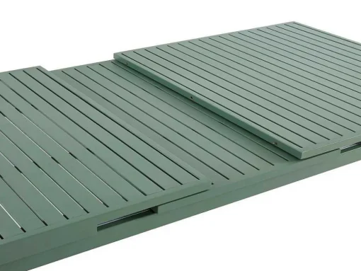 Mesa De Jardim Extensivel Em Aluminio 180/240 Cm Verde-Amendoa - Nauru