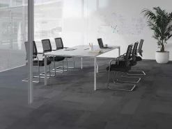 Mesa De Reuniao Retangular, 6 Péssoas, Branco C240 Cm - Downtown