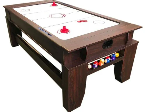 Mesa De Sinuca Multijogos De 7 Pés Com Air Hockey Panther