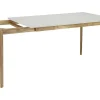 Mesa Para Refeicoes Extensivel Carine - 6 Ate 8 Lugares - Arvore Da Borracha Macica E Mdf - Branco