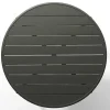 Mesa Redonda De Jardim D. 110 Cm Em Metal Cinzento-Escuro - Mirmande