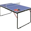 Mini Mesa De Pingue-Pongue Com Raquetes, Bolas E Rede C137 X L76 X A67 Cm - Denis