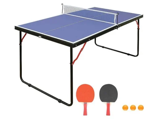 Mini Mesa De Pingue-Pongue Com Raquetes, Bolas E Rede C137 X L76 X A67 Cm - Denis