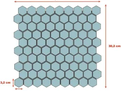 Mosaico De Chao E De Parede Em Marmore Cinza Antracite Pack De 1 M - Caralis