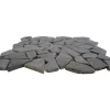 Mosaico De Chao E Parede Moli Em Marmore Natural - Cinza - Pack De 1 M