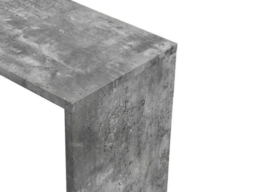 Móvel De Bar Giratorio Com 2 Portas, 1 Gaveta E 1 Nicho Em Mdf Lacado A Branco E Cinza Cimento - Eldir