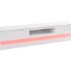 Móvel De Tv - Mdf Lacado A Branco - Leds - 2 Gavetas E 1 Nicho - Firmament