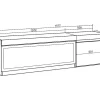 Móvel De Tv, 160, Para Televisores Ate 65", Lareira Electrica Xxl, Suspensos, Preto