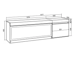 Móvel De Tv, 160, Para Televisores Ate 65", Lareira Electrica Xxl, Suspensos, Preto