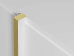 Móvel De Tv Com 4 Portas Em Mdf Branco E Dourado - Luvonia