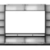 Móvel De Tv Com Espacos De Arrumação E Com Leds - Mdf Lacado A Branco - Chace