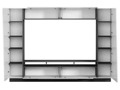Móvel De Tv Com Espacos De Arrumação E Com Leds - Mdf Lacado A Branco - Chace