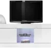 Móvel Para Tv Com Leds E 2 Portas Disponivel Em Branco Lacado - Comete