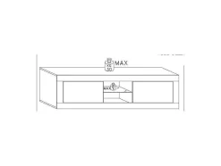 Móvel Para Tv Com Leds E 2 Portas Disponivel Em Branco Lacado - Comete