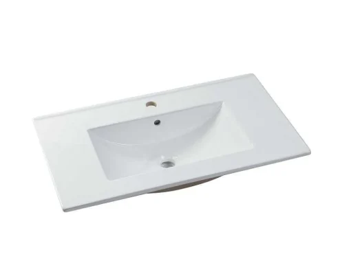 Móvel Suspenso Lavatório Individual Taupe 80 Cm - Stefanie