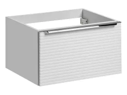 Móvel Suspenso Para Colocar Sob O Lavatório Estriado Branco 60 Cm - Latoma