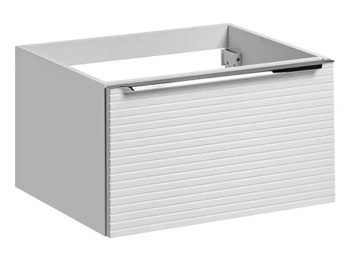 Móvel Suspenso Para Colocar Sob O Lavatório Estriado Branco 60 Cm - Latoma
