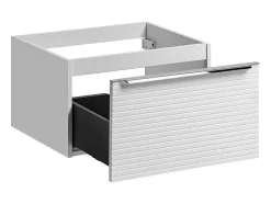 Móvel Suspenso Para Colocar Sob O Lavatório Estriado Branco 60 Cm - Latoma