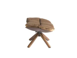 Otomano De Veludo Castanho 5105