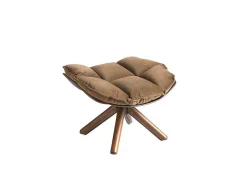 Otomano De Veludo Castanho 5105