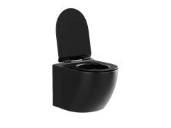 Pack Sanita Suspensa Com Suporte Decorativo Incorporado, Preto Mate - Javoine
