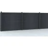 Paineis De Vedacao Para Enterrar A156 Cm, Kit De 6 Laminas Em Composito + 1 Poste Antracite - Enola