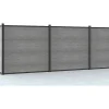Paineis De Vedacao Para Enterrar A181 Cm, Kit De 7 Laminas Em Composito + 1 Poste Cinzento-Claro - Enola