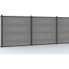 Paineis De Vedacao Para Pousar A181 Cm, Kit De 7 Laminas Em Composito + 2 Postes Cinzento-Claro - Enola