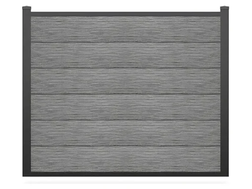 Paineis De Vedacao Para Pousar A156 Cm, Kit E 6 Laminas Em Composito + 2 Postes Cinzento-Claro - Enola