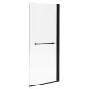 Painel De Banheira Com Toalheiro Em Metal Preto Mate Estilo Industrial 70 X 140 Cm - Tobin