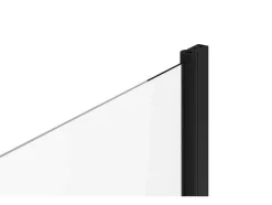 Painel De Banheira Com Toalheiro Em Metal Preto Mate Estilo Industrial 70 X 140 Cm - Tobin