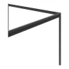 Painel De Duche Com Porta Giratoria Preto Fosco Estilo Industrial 120 X 80 X 195 Cm - Toroni