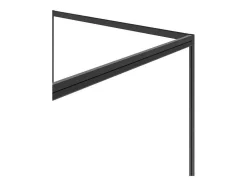 Painel De Duche Com Porta Giratoria Preto Fosco Estilo Industrial 120 X 80 X 195 Cm - Toroni