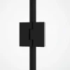 Painel De Duche Fixo Com Porta Giratoria Preto Mate Estilo Industrial 80 X 100 X 190 Cm - Princeton