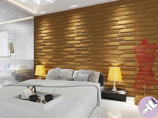 Painel De Parede 3D Great Para Pintar - Pack De 3M - Conjunto De 6 Pecas
