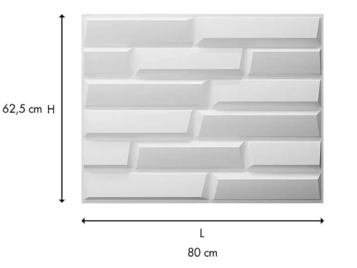 Painel De Parede 3D Great Para Pintar - Pack De 3M - Conjunto De 6 Pecas