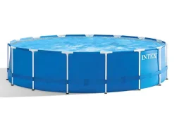Piscina Redonda Intex Acima Do Solo 366X76 Cm Com Bomba E Cartucho