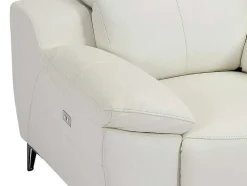 Poltrona Articulada Elétrica Couro Branco - Roveto