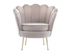 Poltrona Concha Em Veludo Taupe - Dandelion De Pascal Morabito