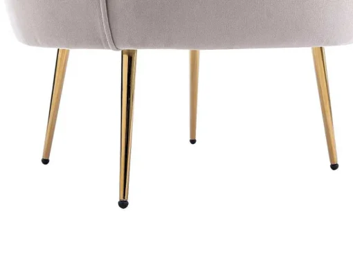 Poltrona Concha Em Veludo Taupe - Dandelion De Pascal Morabito