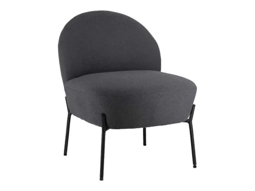 Poltrona Em Tecido De Laco Cinzento Helmi