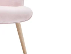 Poltrona Em Veludo Cor-De-Rosa - Vately