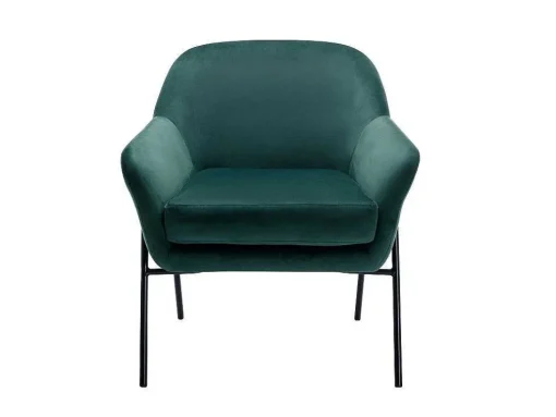 Poltrona Em Veludo Verde Abeto - Cerita