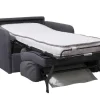 Poltrona Rapidamente Convertivel Em Cama De 70 Cm Em Tecido Antracite - Nadoa